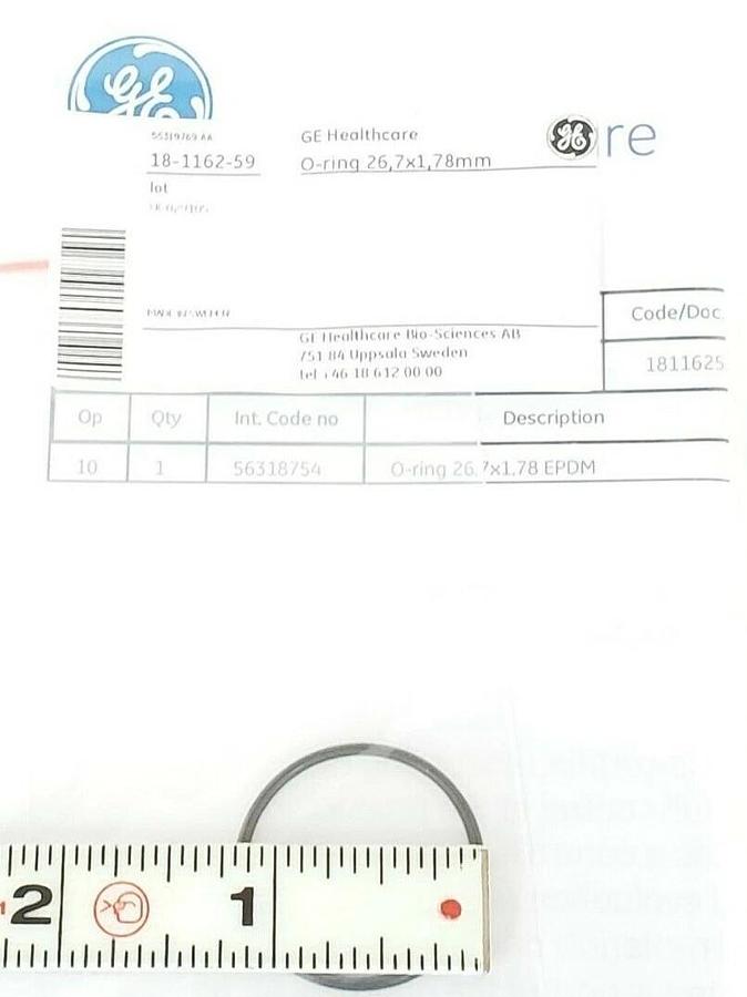 Used NEW GE HEALTHCARE 18-1162-59 O-RING 26.7X1.78MM EPDM