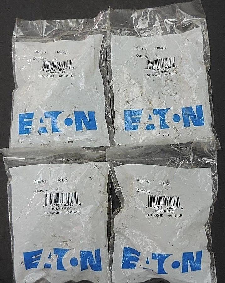 Used LOT OF 20 NEW EATON 1164X6 PUSH-ON TEE 3/8" TUBE UNIONS
