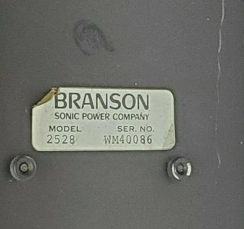 Used BRANSON 400 L-S ULTRASONIC PLASTIC WELDER 400-LS 400L-S 400LS, MODEL 2528
