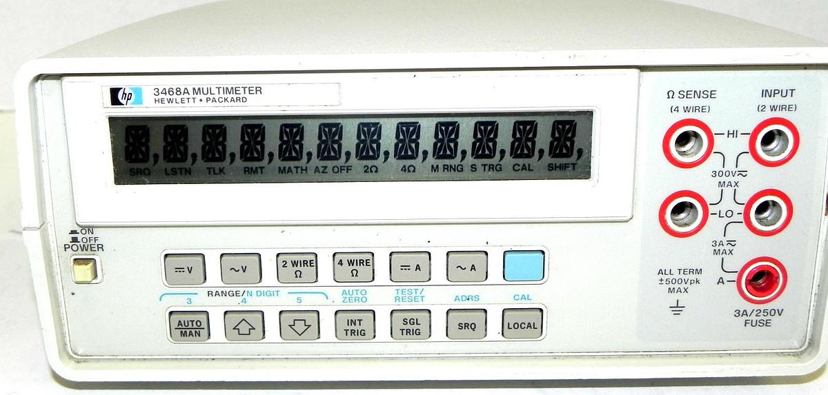 Used HP HEWLETT-PACKARD 3468A MULTI METER