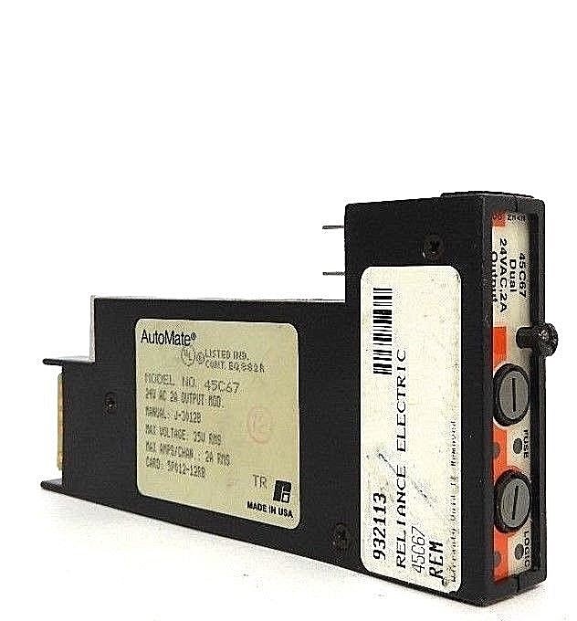 Used RELIANCE ELECTRIC 45C67 DUAL OUTPUT MODULE 24V AC 2A