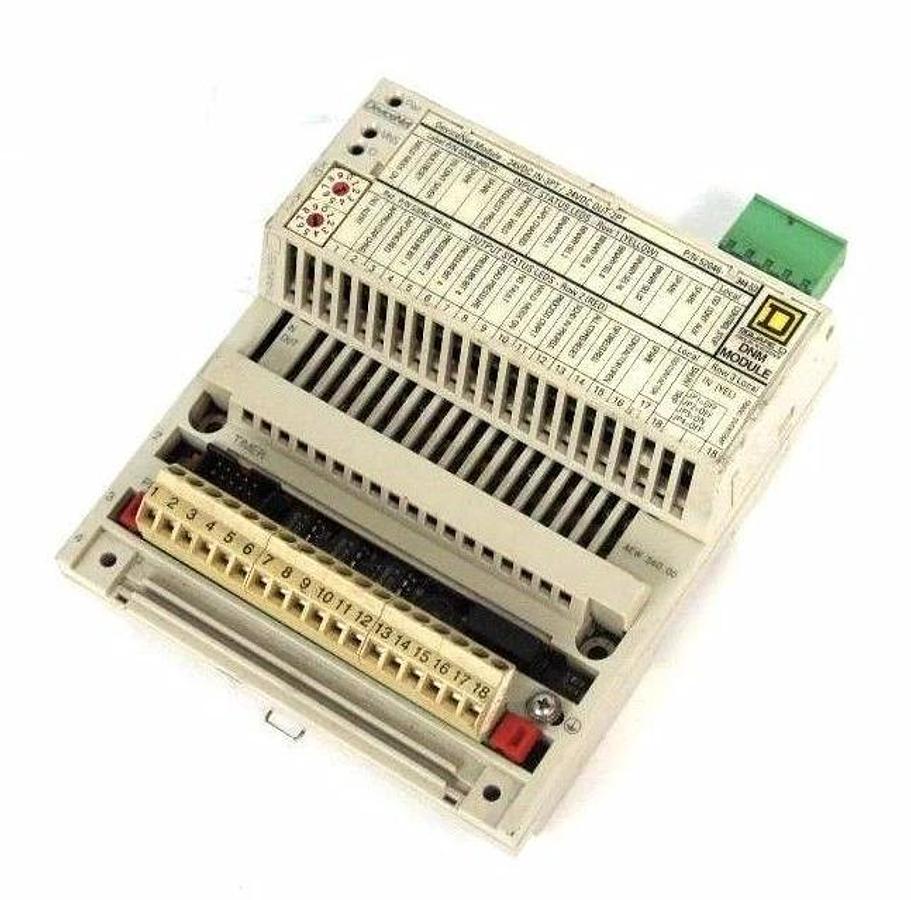 Used SCHNEIDER ELECTRIC 170AEW34000 I/O BASE W/ 170LNT71000 COMMUNICATION ADAPTER