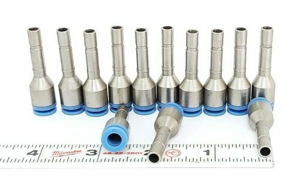 Used LOT OF 13 NEW SMC SPORE 6 KC SELF SEAL FITTINGS, 6MM