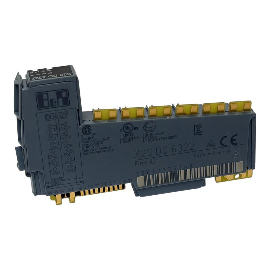 Used B&R Automation X20DO6322 Digital Output Module Rev I0 X20 DO 6322 New Surplus