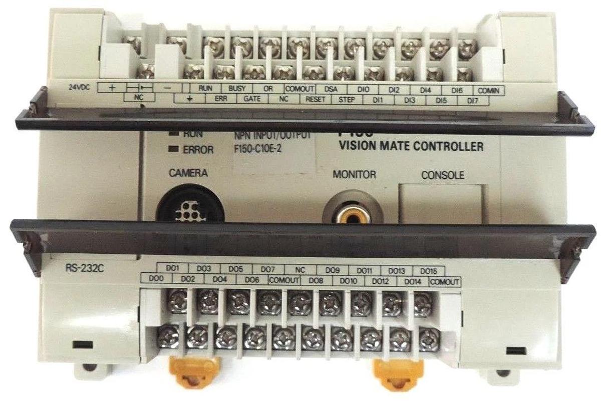 Used OMRON F150 VISION MATE CONTROLLER F150-C10E-2, SOURCE: 24VDC 0.5A