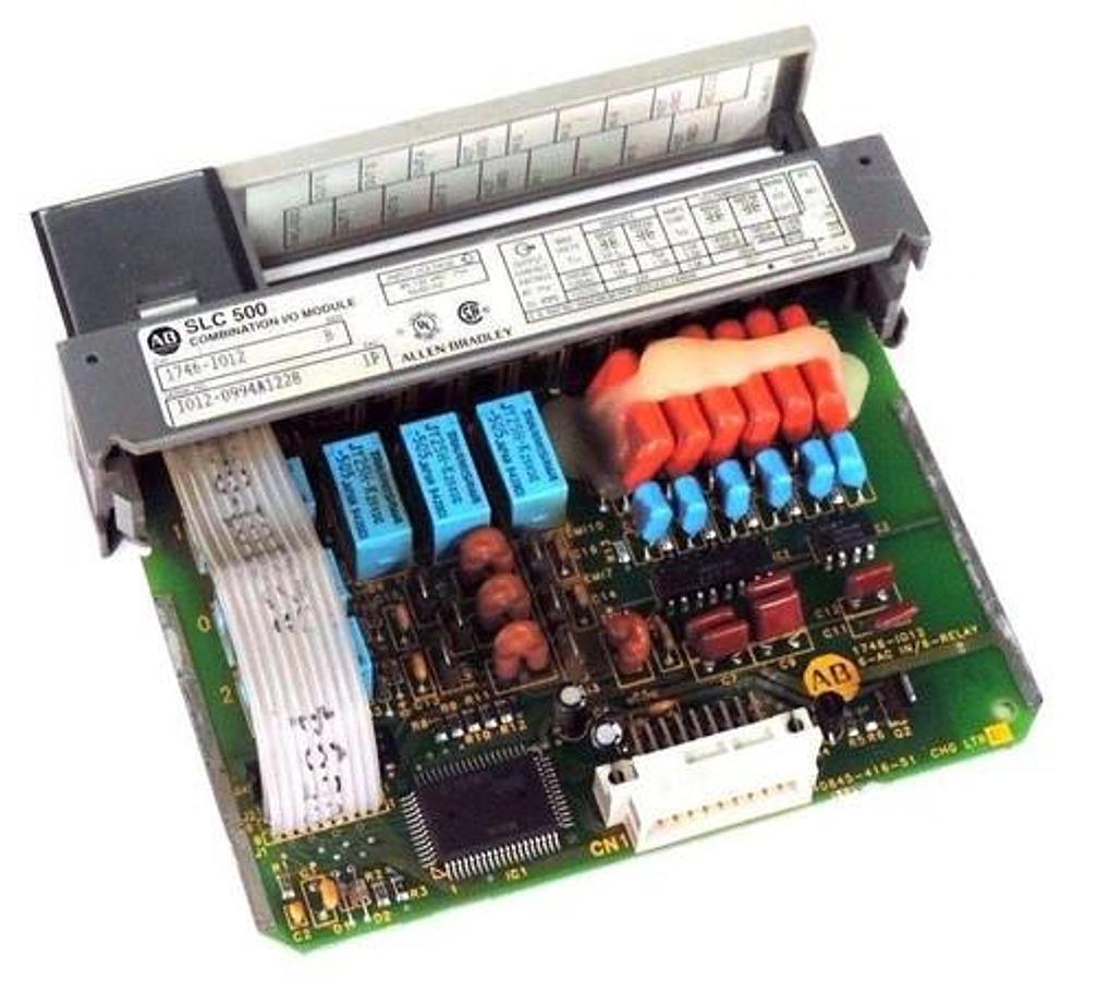 Used ALLEN BRADLEY 1746-IO12 COMINATION I/O MODULE SER B 1746IO12 W/O WIRING HARNESS