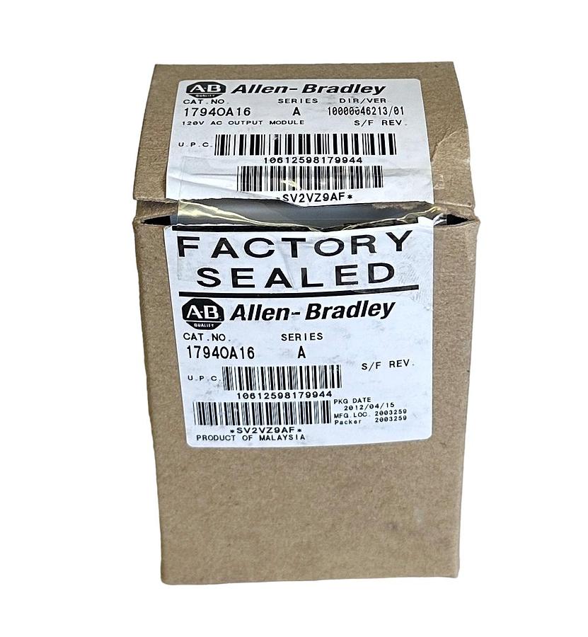 Used NEW ALLEN BRADLEY 1794-OA16 /A Flex I/O 16-PT 120V AC OUTPUT MODULE 1794OA16