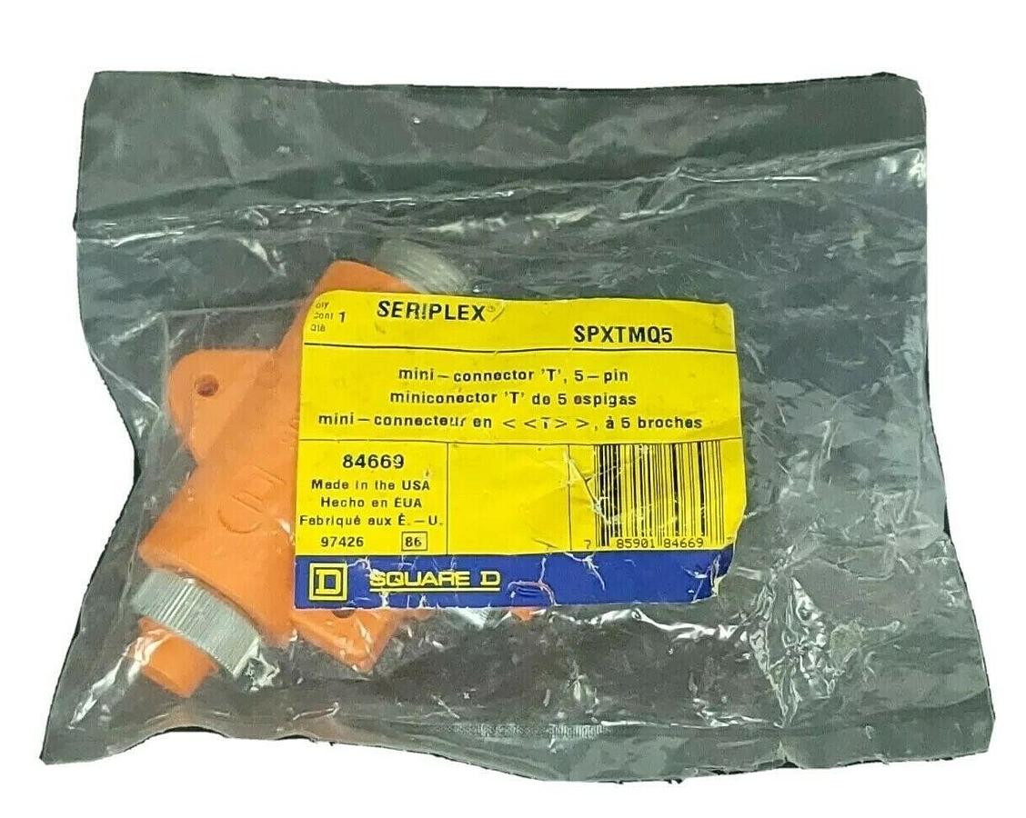 Used NEW SQUARE D SPXTMQ5 SERIPLEX CONNECTOR MINI 5 PIN