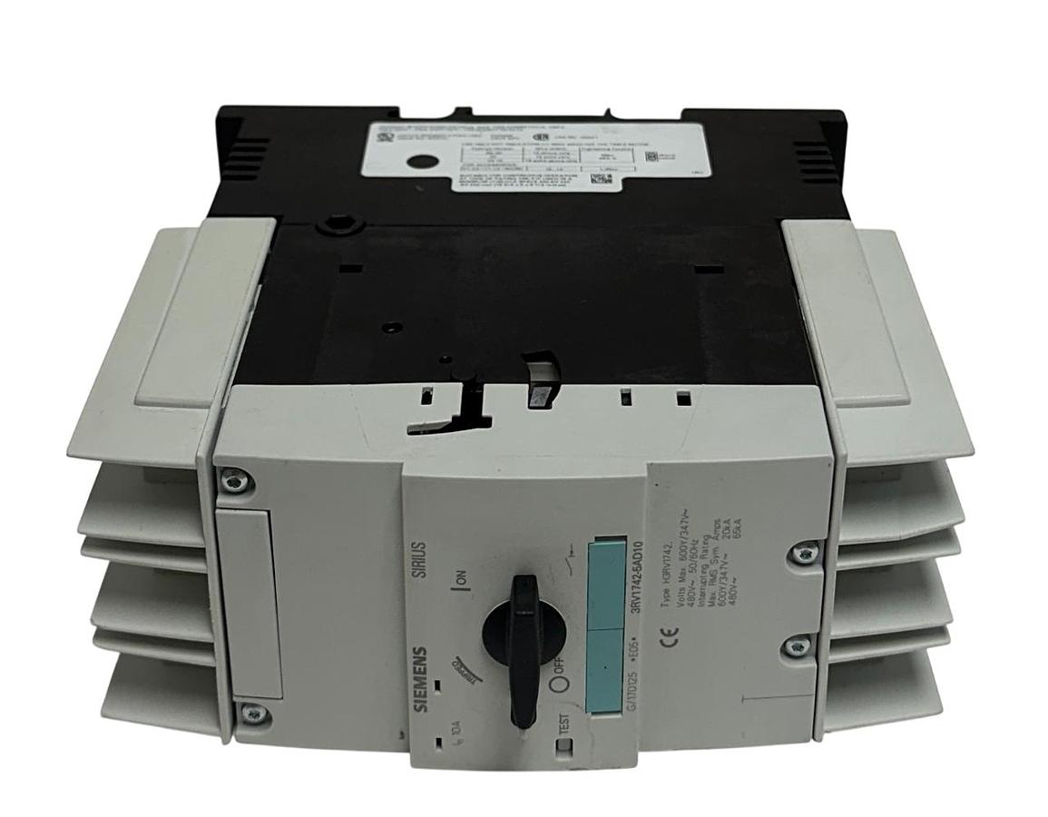 Used SIEMENS 3RV1742-5AD10 / 3RV17425AD10 SIRIUS CIRCUIT BREAKER H3RV1742 480V USNP
