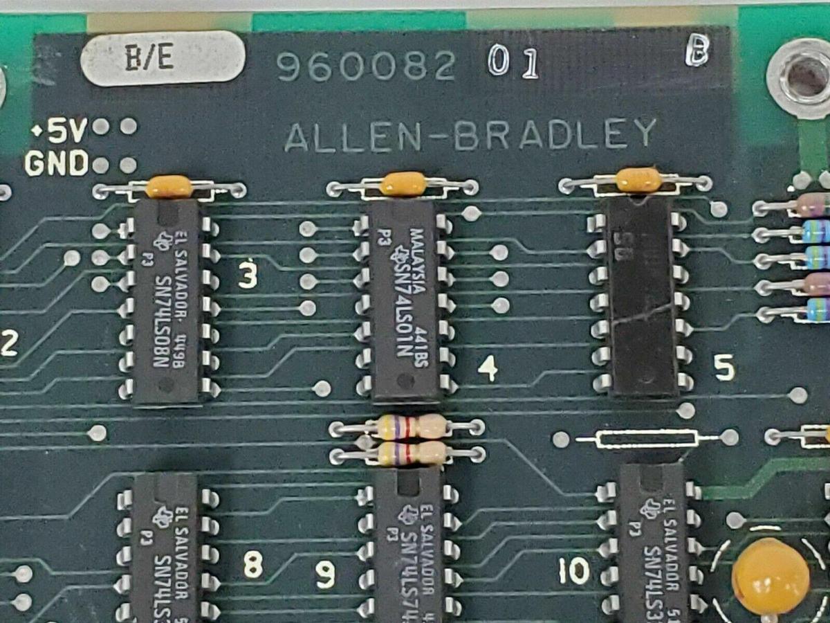 Used ALLEN BRADLEY 960082 REV-E2 CIRCUIT BOARD 960082-9002E