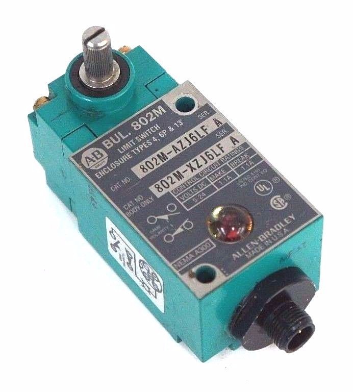 Used ALLEN BRADLEY 802M-AZJ6LF SER A LIMIT SWITCH 802M-XZJ6LF 802M-AX SER D HEAD