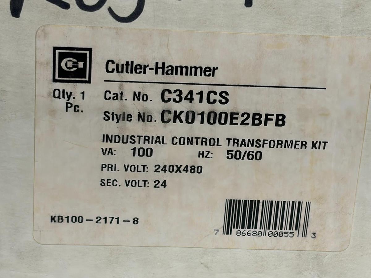 Used Cutler-Hammer C341CS Control Transformer Kit 100VA H2010B-3 Heater Pack - NSMP