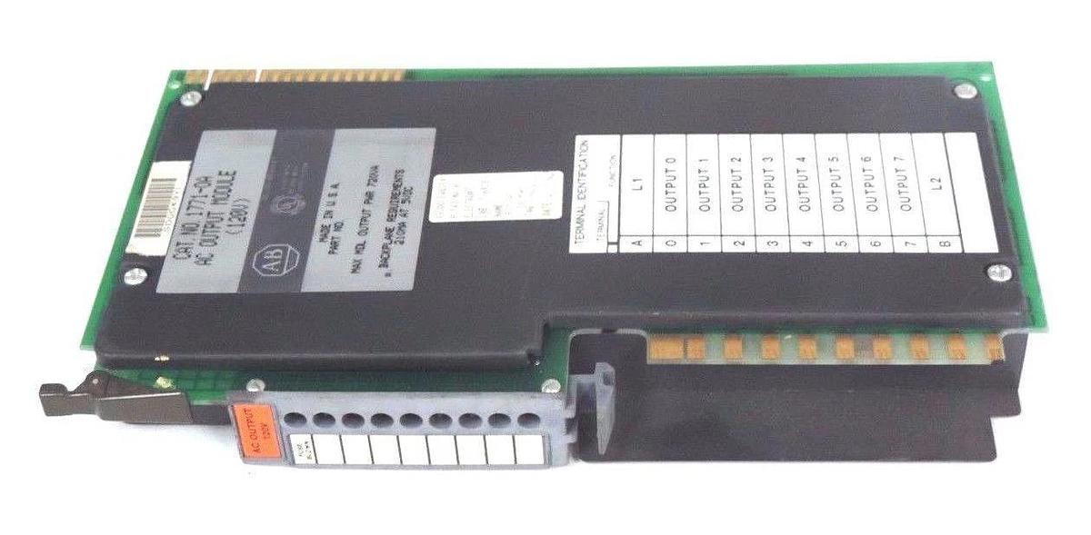 Used LOT OF 2 ALLEN BRADLEY 1771-OA AC OUTPUT MODULES 120V 1771OA