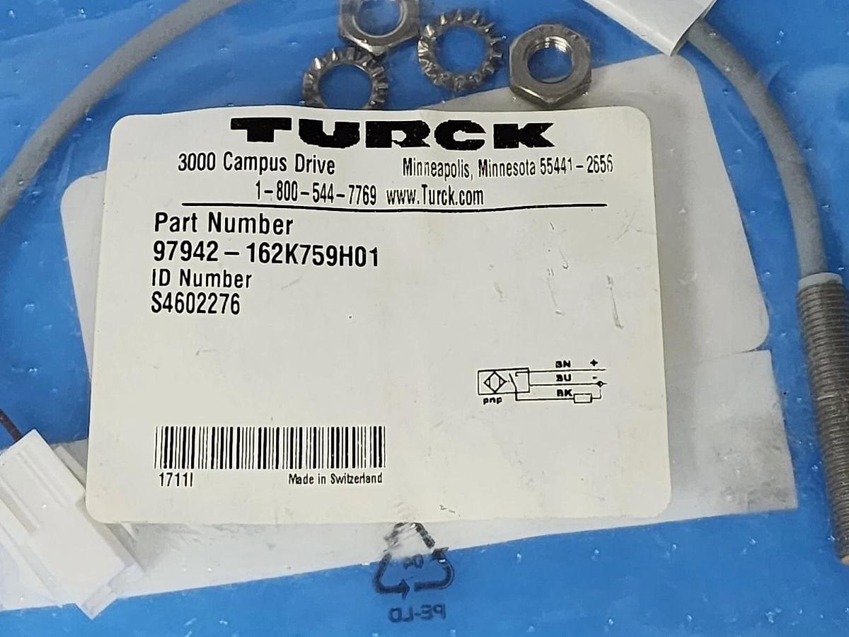Used NEW TURCK 97942-162K759H01 SENSOR ID NO. S4602276