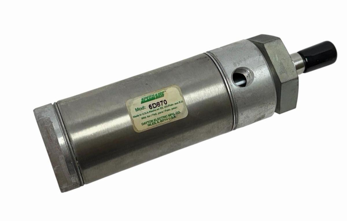 Used SPEEDAIRE 6D870 STAINLESS STEEL CYLINDER 2'' STROKE 2'' BORE 1/4NPT''