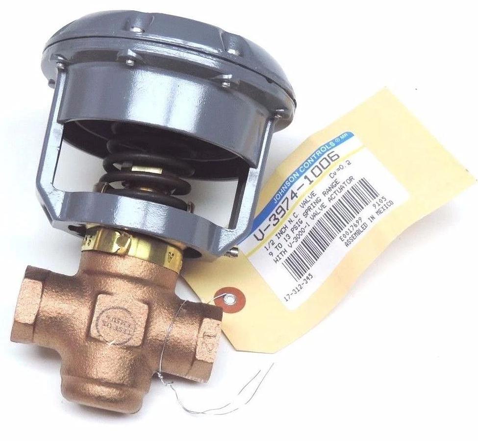 NIB JOHNSON CONTROLS V-3974-1006 PNEUMATIC ACTUATOR W/ V-3000-1 VALVE