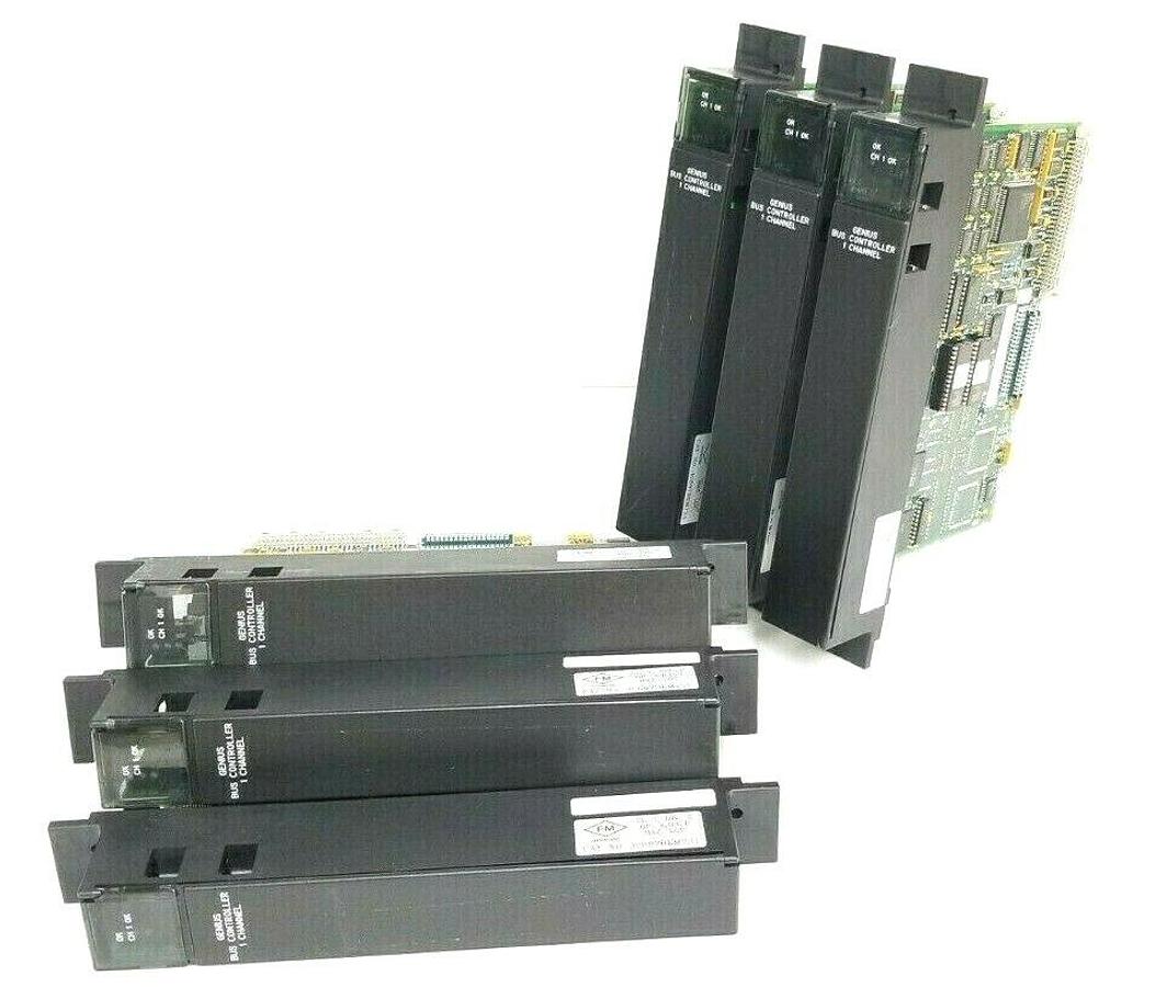 Used LOT OF 6 GE FANUC IC697BEM731L GENIUS BUS MODULES 44A729723-G01, IC697BEM731