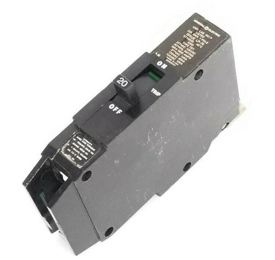 Used GENERAL ELECTRIC LP-76 CIRCUIT BREAKER 1-POLE SWD TYPE: TEY E11592D 277VAC 14KA