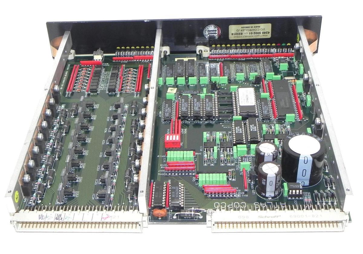 Used ATLAS COPCO 4240 5002 01 I/O CONTROLLER MODULE W/ LED INDICATORS 4240500201