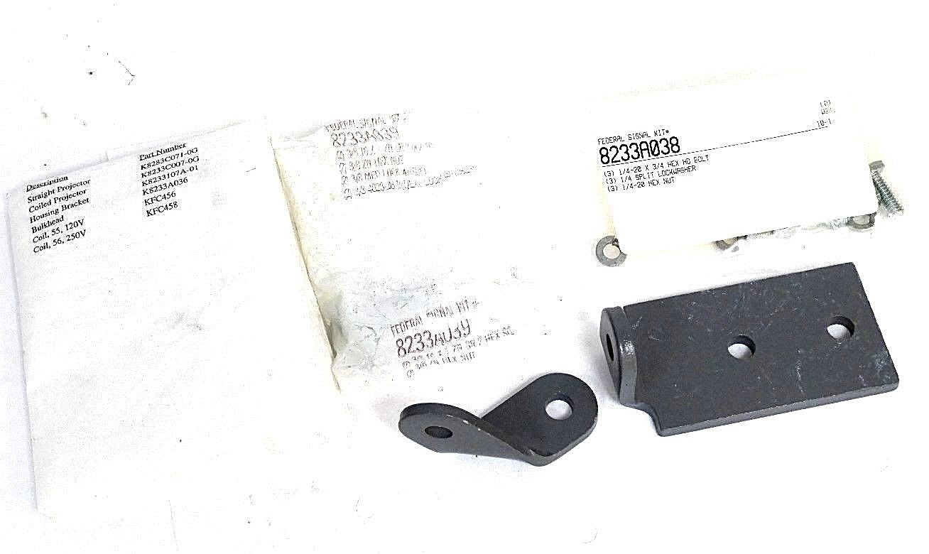 Used NEW FEDERAL SIGNAL 8233A038, 8233A039 RESONATING HORN MOUNTING KIT