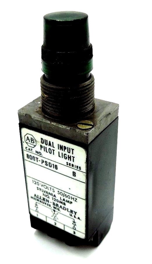 Used ALLEN BRADLEY 800T-PSD16 DUAL INPUT PILOT LIGHT 800TPSD16, SER. B