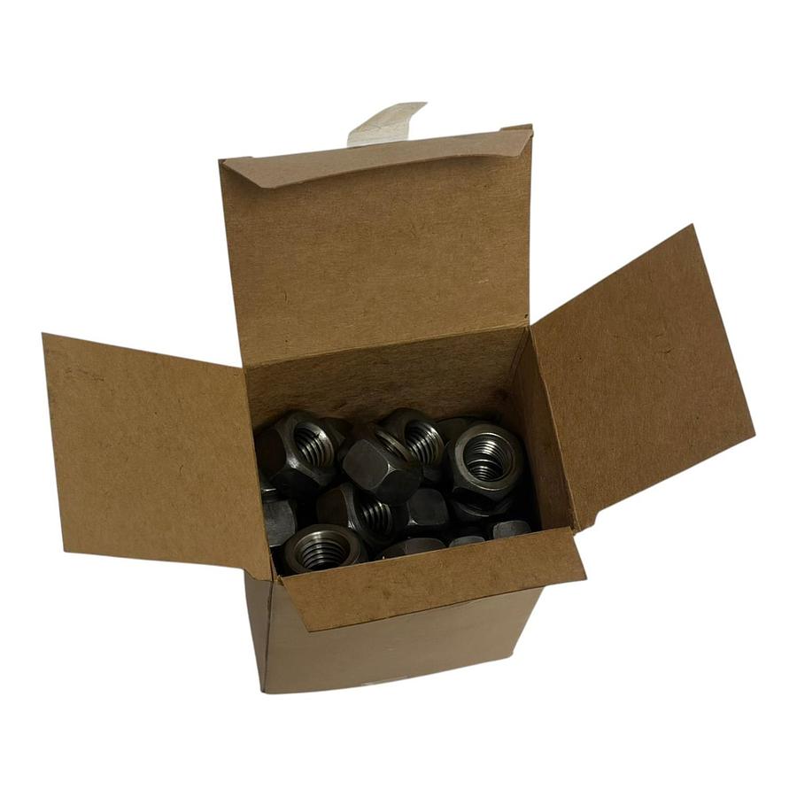 Used Atlantic Fasteners 5/8-11 Heavy Hex Nut Plain Finish Box of 50 Fasteners