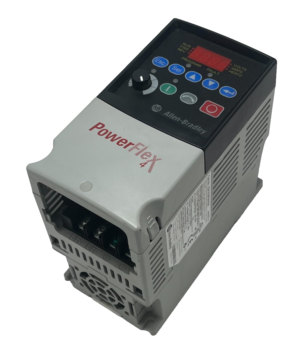Used ALLEN-BRADLEY 22A-D2P3N104 PowerFlex 4 AC Drive 1.0HP 480V Ser A FRN 5.01 VFD