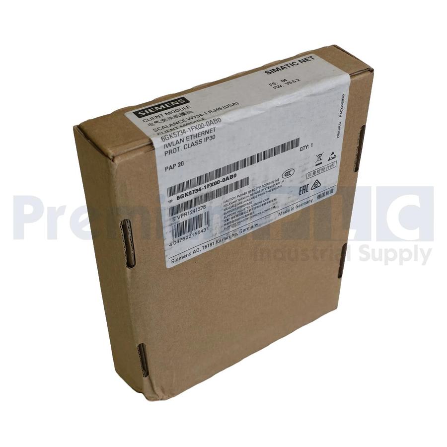 Used SIEMENS 6GK5734-1FX00-0AB0 SIMATIC NET IWLAN CLIENT MODULE SCALANCE W734 NSFS 4047622155431