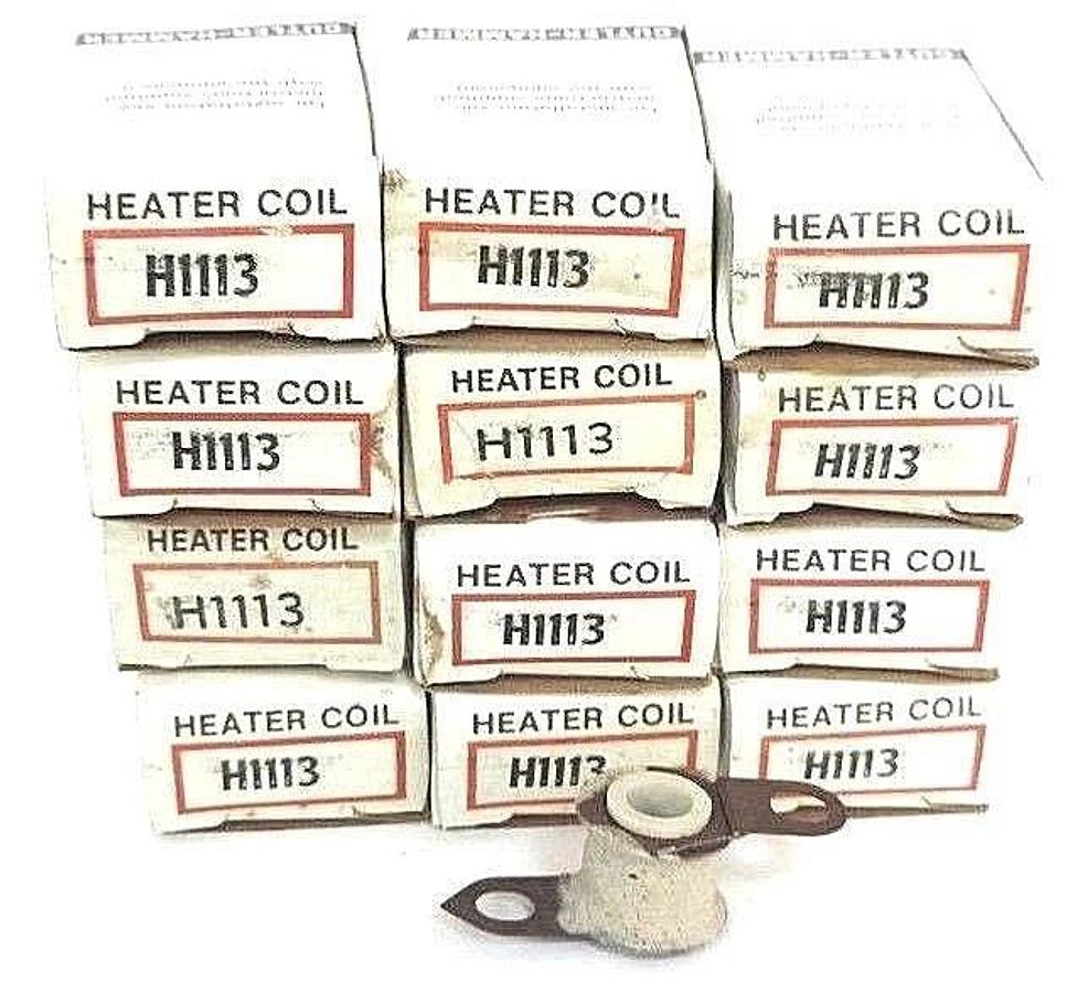 Used LOT OF 12 NIB CUTLER-HAMMER H1113 HEATER ELEMENTS