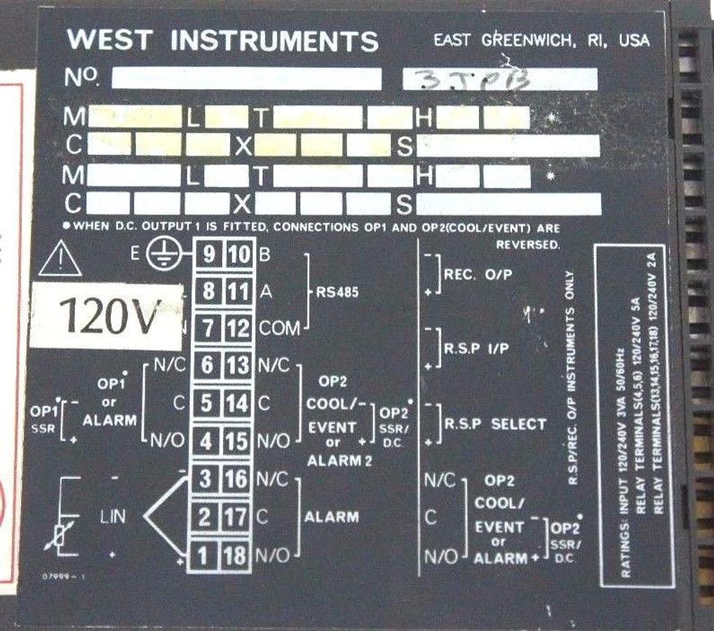 Used WEST INSTRUMENTS 3JPB CONTROL MODULE ENCLOSURE ONLY