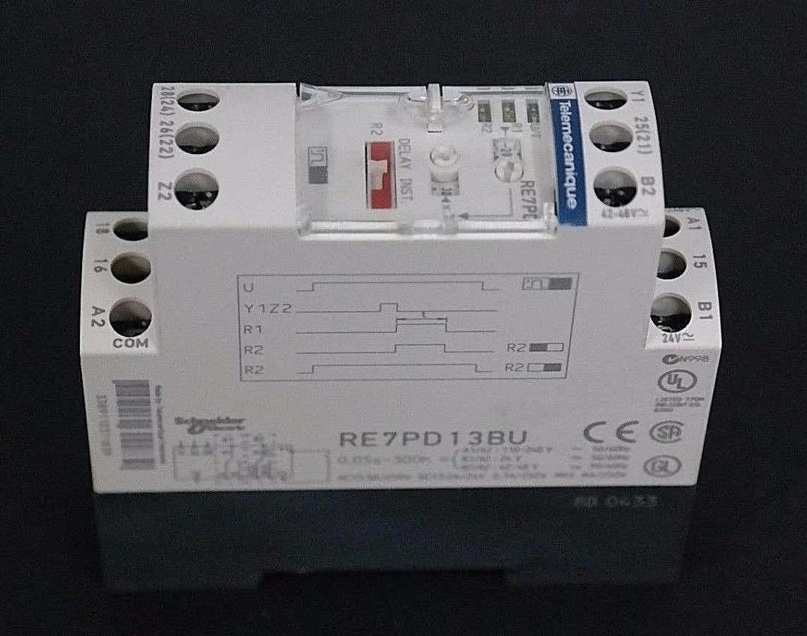 Used NIB TELEMECANIQUE RE7 PD13BU PULSE-ON ENERGISTION TIMER RELAY 031183 RE7PD13BU