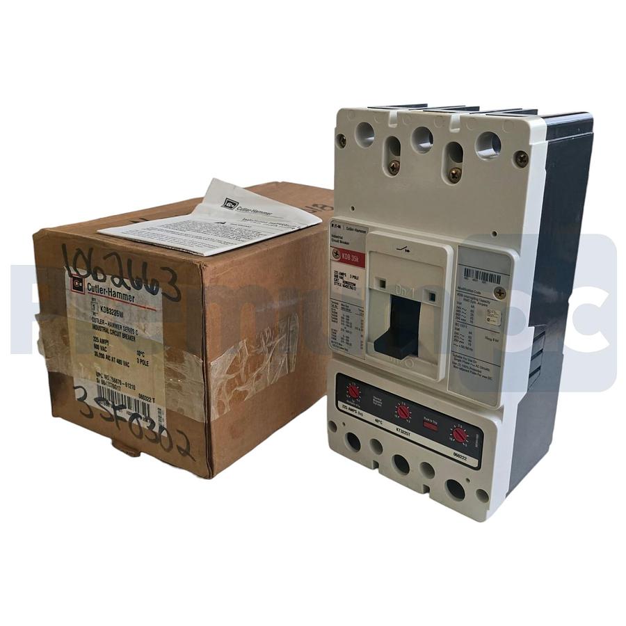 Eaton Cutler-Hammer KDB3225W Series C MCC Circuit Breaker 3P 225A 600V w/ Trip