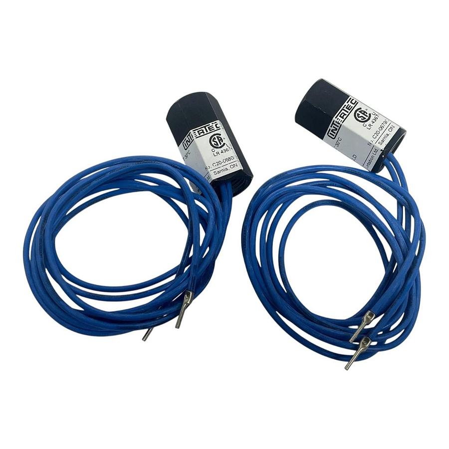 Lot of 2 Intertec TS-30A Thermostat 1/2" FNPT Explosion Proof Temperature Switch