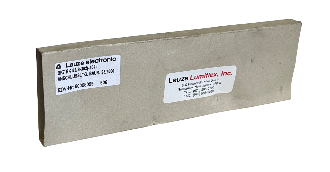 NEW LEUZE BK7 RK 93/S-302(-104) / 50008099 Lumiflex CORDSET