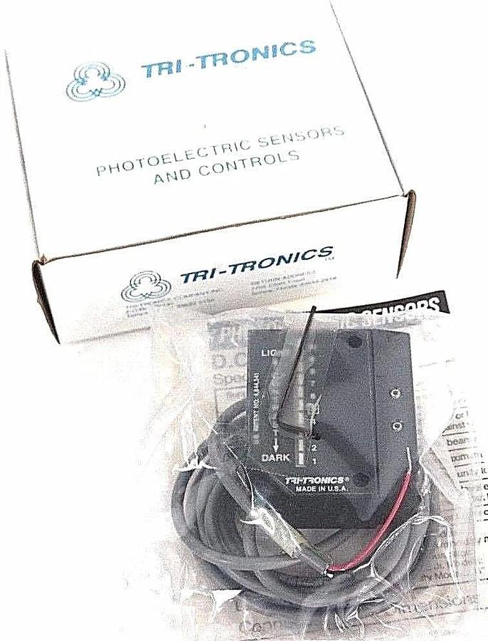 Used NIB TRI-TRONICS DCE2F1 FIBER OPTIC SENSOR W/ CONTRAST 15329 MODEL: DCE-2