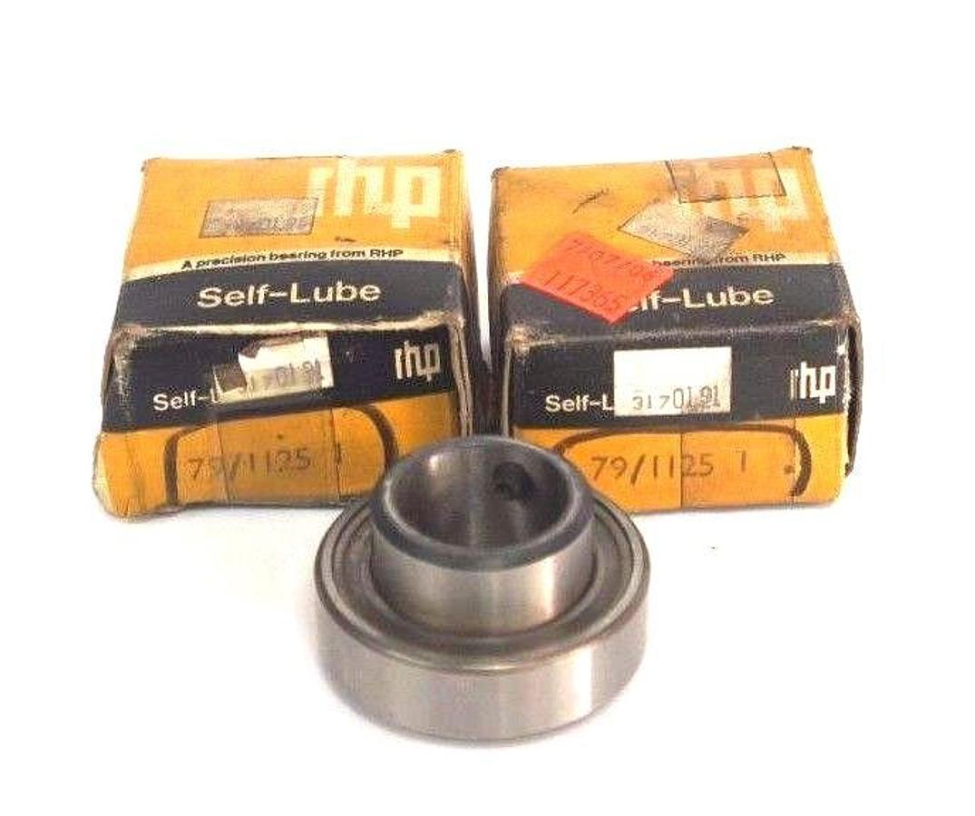 Used LOT OF 2 NEW RHP 79/1125-1 INSERT BEARINGS 1", 79/1125