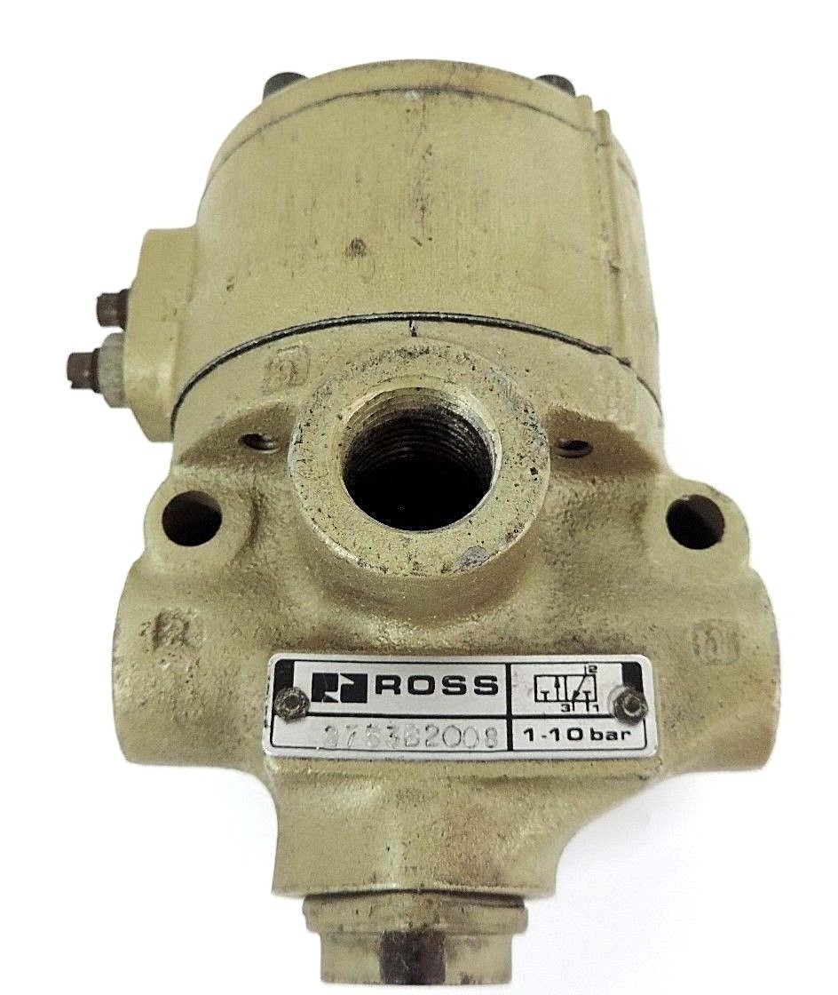 Used ROSS 2753B2008 PILOT CHECK POPPET VALVE 1-10 BAR, 1/4'' 3W