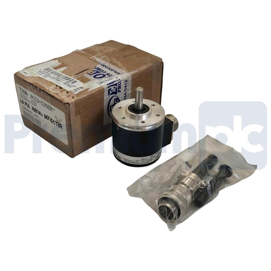 Accu-Coder 725N-S-S-0030-A-OC-1-S-1-SY-Y-N Incremental Shaft Encoder 3/8" 7-Pin