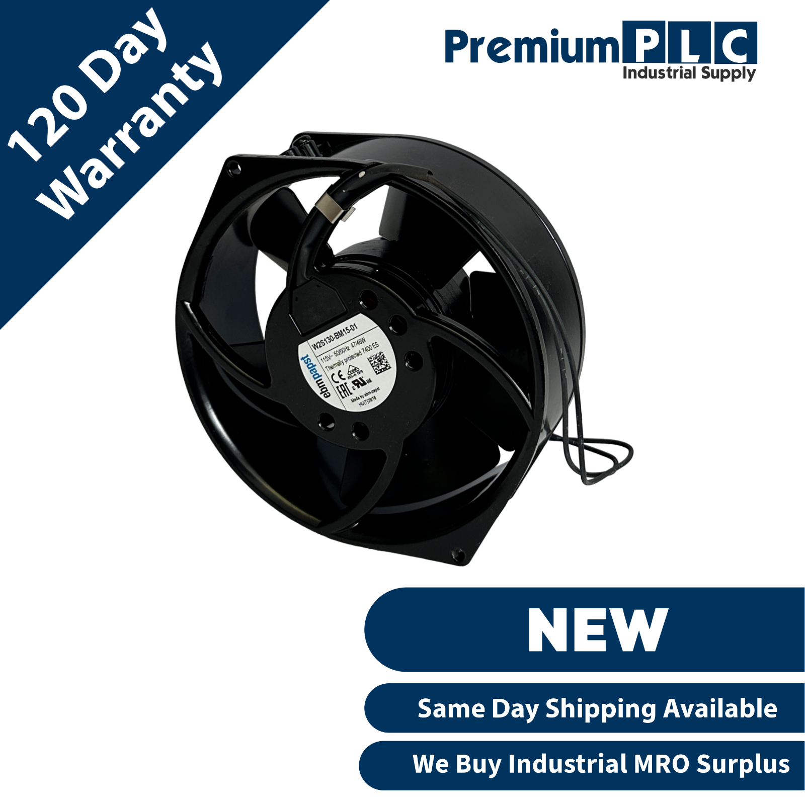 Used NEW EBM-PAPST W2S130-BM15-01 / W2S130BM1501 AC AXIAL FAN 115V 50/60Hz 47/46W