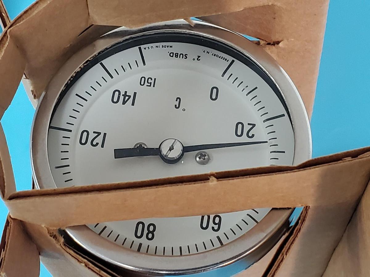 NIB WEKSLER INSTRUMENTS TYPE: 3A02 BI-METAL THERMOMETER 3'' IN. 2-1/2'' STEM