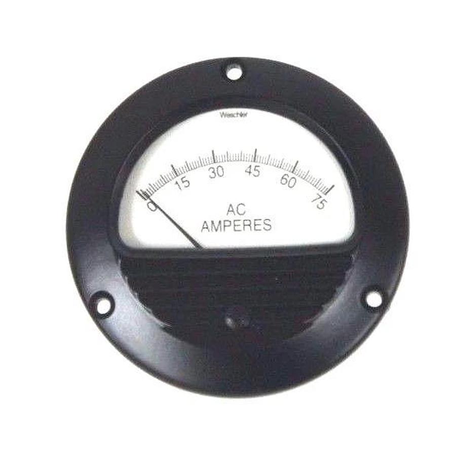 NIB WESCHLER INSTRUMENTS 291B281A26 PANEL METER 0-75 AC AMPERES