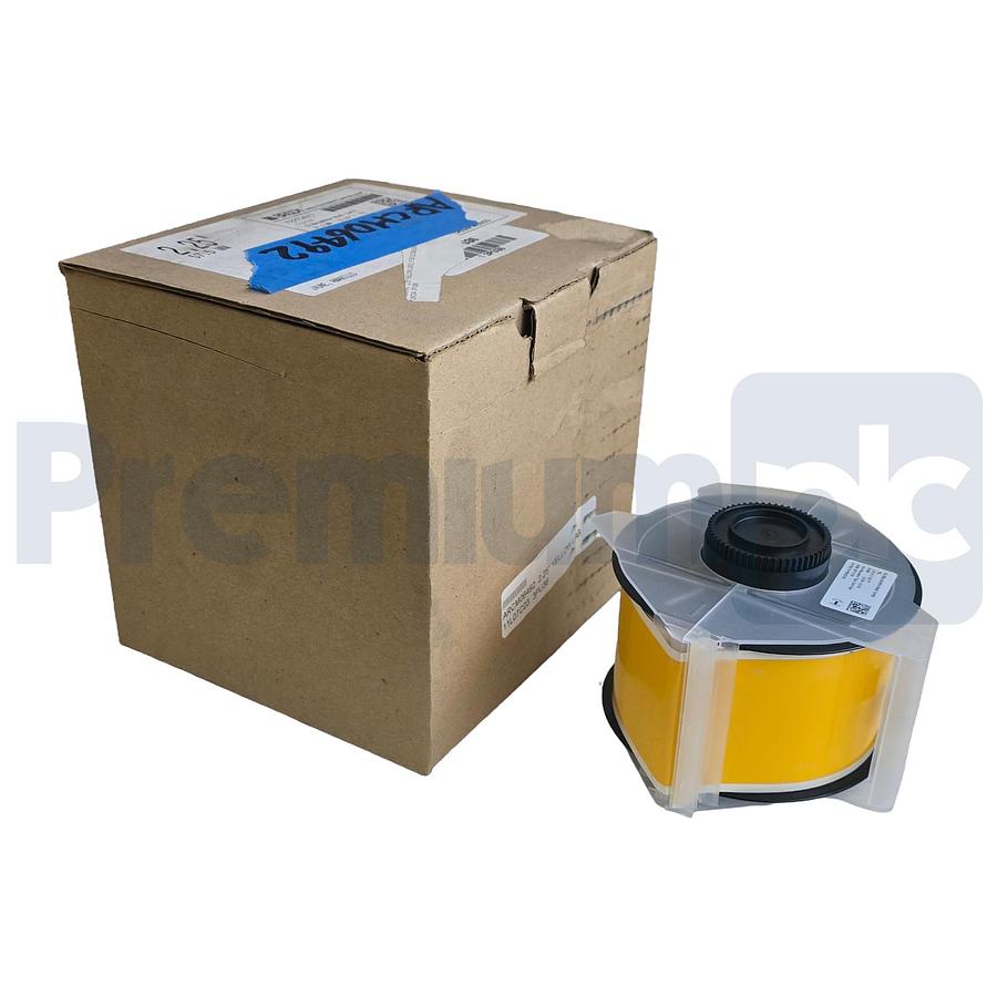 Used BRADY 113116 GlobalMark B-595 Yellow Vinyl Label Cartridge 2.25"x100' Y2272677
