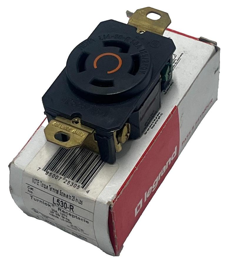 LEGRAND L530-R Twist-Lock Single Receptacle 30A 125V NEMA L5-30R, NSMP