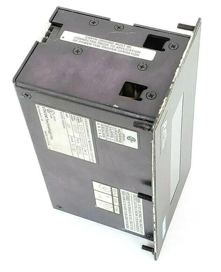 Used UTICOR 150-115N2L08EX PROGRAMMABLE MESSAGE DISPLAY REV. B, 115VAC, .10AMPS