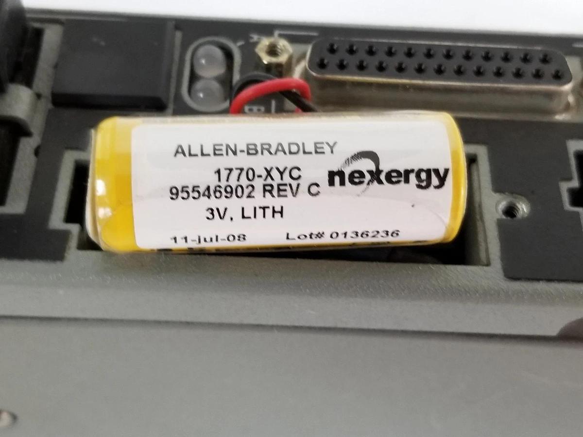 Used ALLEN BRADLEY 1785-L20B/E PROCESSOR MODULE REV. E01 SER. E F/W REV. B 96246674