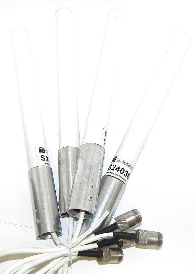 Used LOT OF 4 CUSHCRAFT S2403B OMNI-DIRECTIONAL ANTENNA 2.4 -2.5 GHz 3dBd