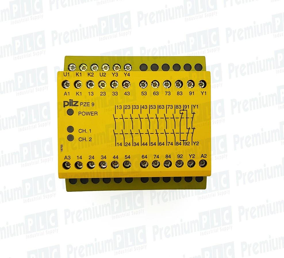 Used PILZ PZE 9 24VDC 8n/o 1n/c 774150 CONTACT EXPANSION MODULE IDENT. NR. 774150