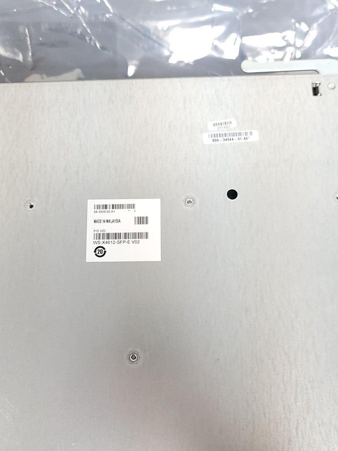 Used CISCO WS-X4612-SFP-E V02 CATALYST 4500 12-PORT GIGABIT MODULE WSX4612SFPE