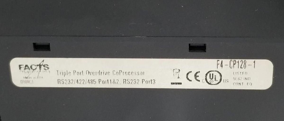 Used FACTS ENGINEERING F4-CP128-1 OVERDRIVE COPROCESSOR MODULE TRIPLE PORT F4CP1281