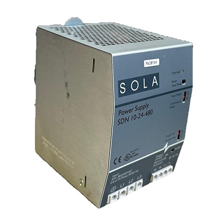 Used EMERSON SOLA SDN 10-24-480 / SDN1024480 POWER SUPPLY 3-PH 380/500VAC 50/60Hz